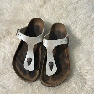 Gold Birkinstocks size 37